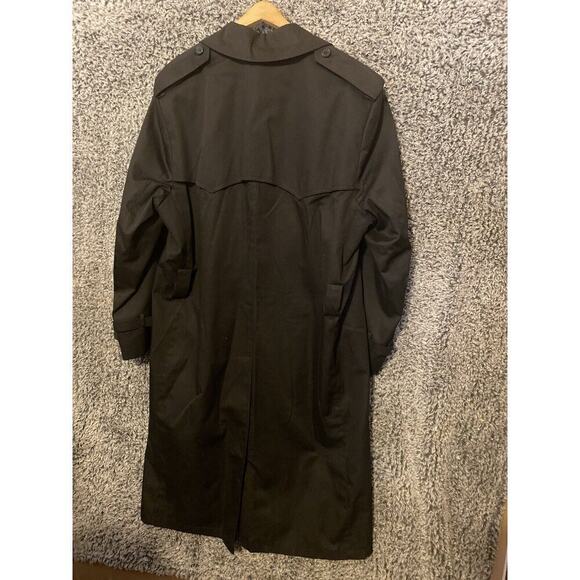 Men's John R. Ord Bleu Navy 5 Button Trench Coat w/ Classic Lining Size 42 - Picture 8 of 15